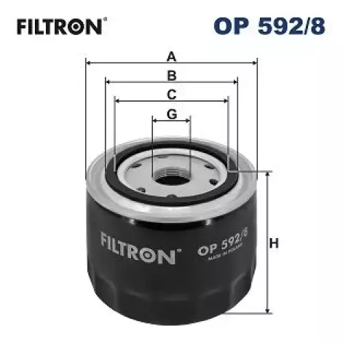 FILTRON Yağ Filtre OP592/8