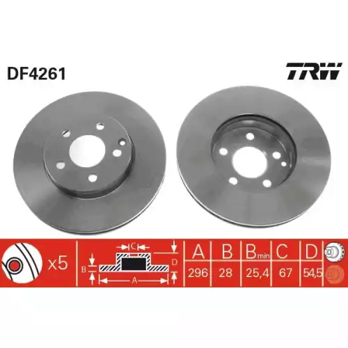 TRW Ön Fren Diski DF4261