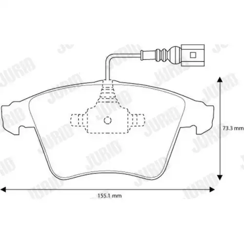 JURID Ön Fren Balatası 573160JC