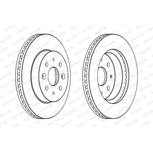 FERODO Ön Fren Diski Havalı Takım 254 4mm DDF1542