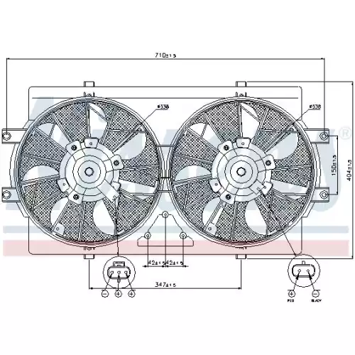 NISSENS Radyatör Fan Motoru 85388