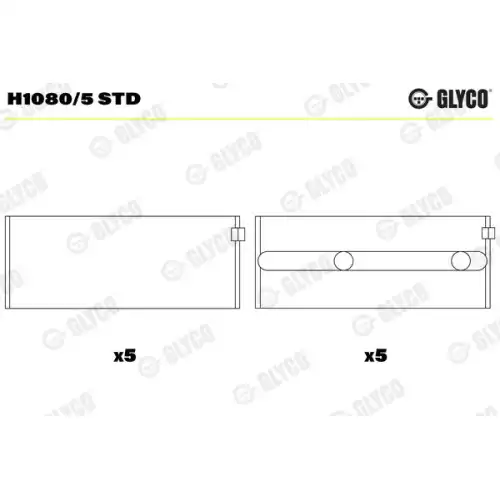 GLYCO ANA YATAK STD H1080/5 STD