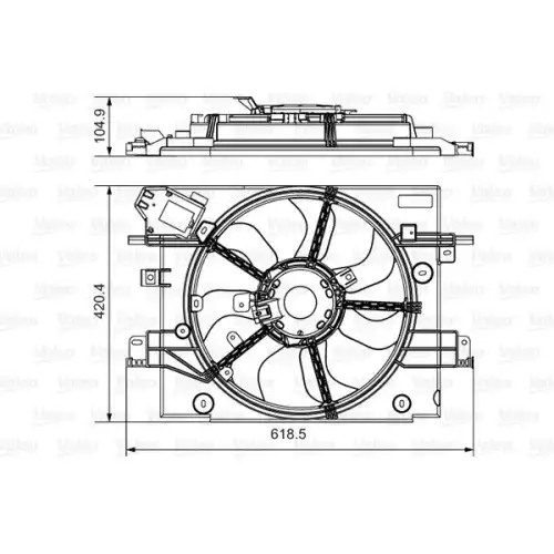 VALEO Radyatör Fan Motoru Davlumbazlı 696880