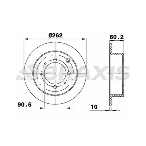 BRAXIS Arka Fren Diski AE0536