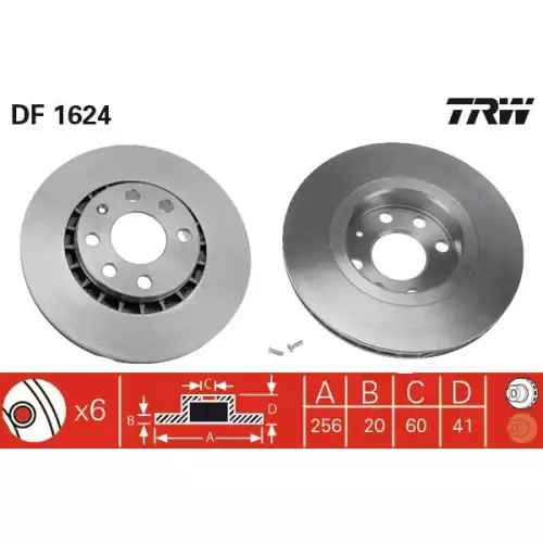 TRW Ön Fren Diski Takım DF1624