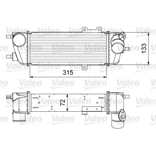 VALEO Turbo İntercool radyatörü 818361