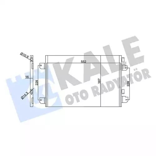 KALE Klima Radyatörü Kondanser 342830