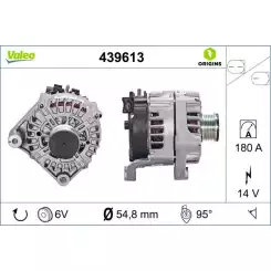 VALEO Alternatör 12 V 180A 439613