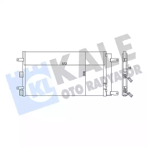 KALE Klima Radyatörü Kondanser 345355