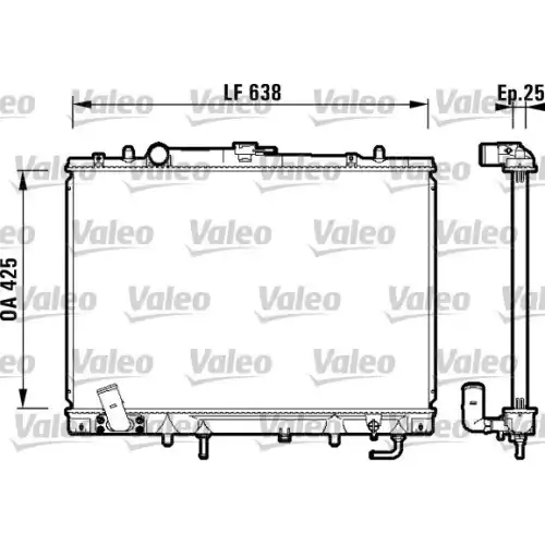 VALEO Motor Su Radyatörü 734144