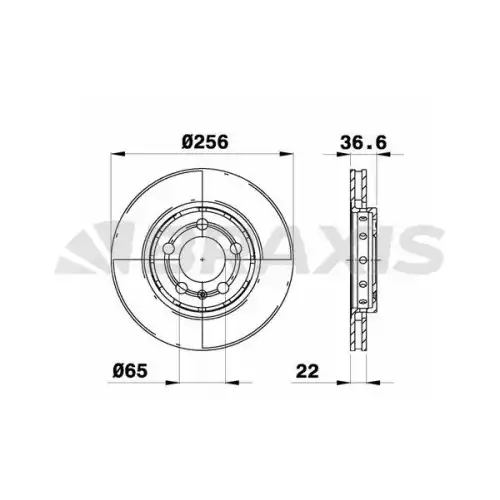 BRAXIS Arka Fren Diski AE0529