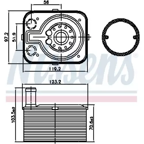 NISSENS Motor Yağ Radyatörü 90655