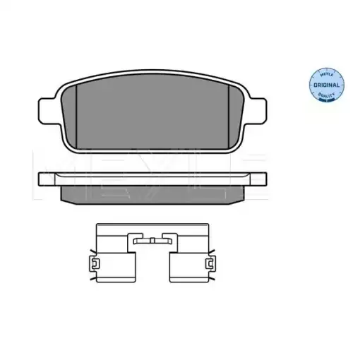 MEYLE Arka Fren Balatası 15 Inch 268 Mm Dıskler Içın 025 250 9616/W