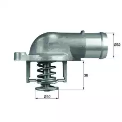 MAHLE Termostat 87°C TI21287D