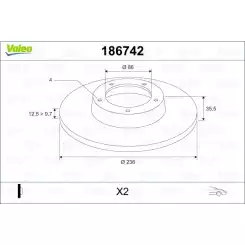 VALEO Ön Fren Diski Tk 186742