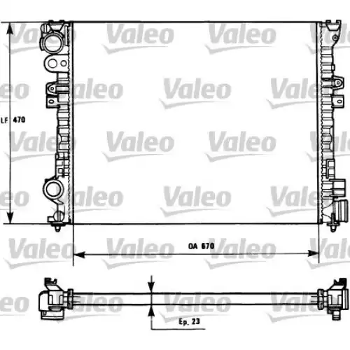 VALEO Motor Su Radyatörü Klimalı Manuel 731166