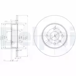 DELPHI Arka Fren Diski Abs'Li BG3885