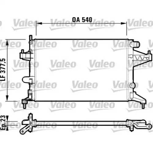 VALEO Motor Su Radyatörü 732826