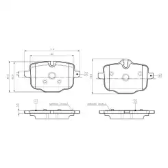 BOSCH Arka Fren Balatası 0986TB3135