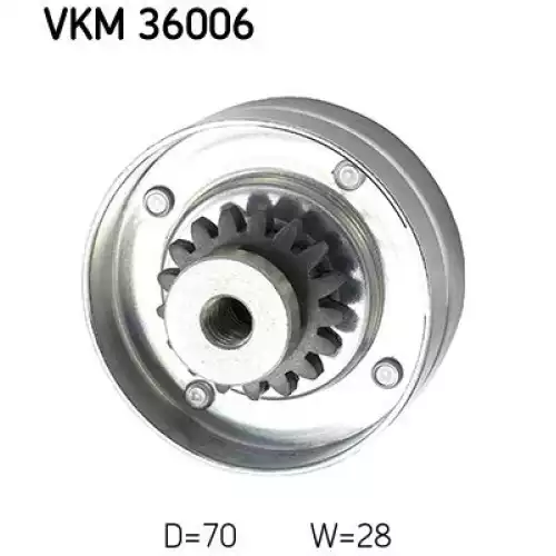 SKF Alternatör V Kayış Gegi Rulmanı VKM36006