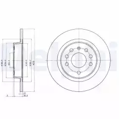 DELPHI Arka Fren Diski Takım BG3731C