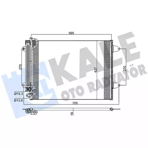 KALE Klima Radyatörü Kondanser 342305