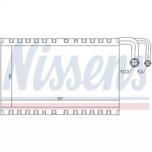 NISSENS Evaporatör Kalorifer Klima Radyatörü 92235