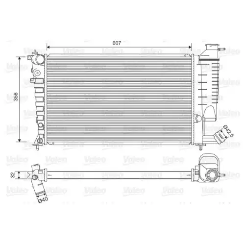 VALEO Motor Su Radyatörü 732520