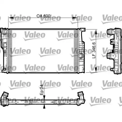 VALEO Motor Su Radyatörü 735456