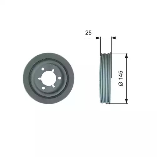 GATES Krank Kasnağı TVD1056