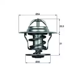 MAHLE Termostat 118687 TX1587D