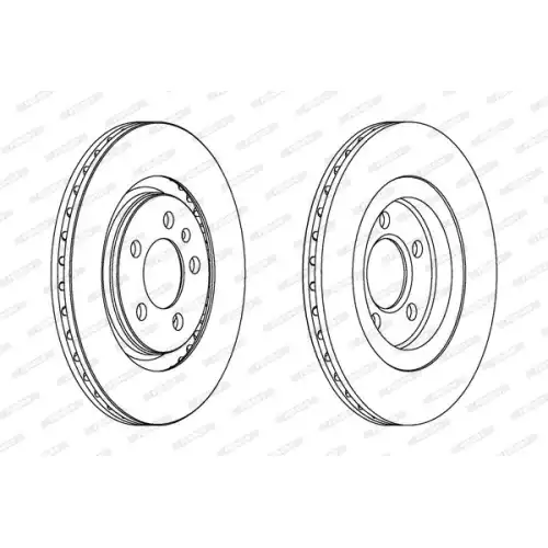FERODO Ön Fren Diski Havalı (280 5) DDF332