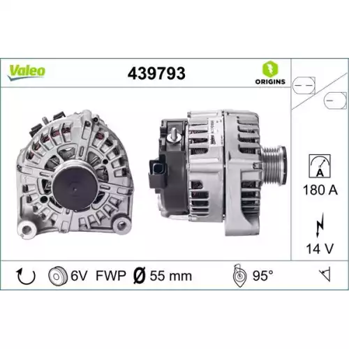 VALEO Alternatör Şarj Dinamosu 180A 439793