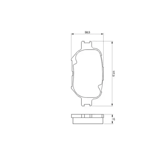 BOSCH Ön Fren Balatası 0986424808