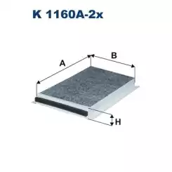 FILTRON Polen Filtre Karbonlu K1160A-2x