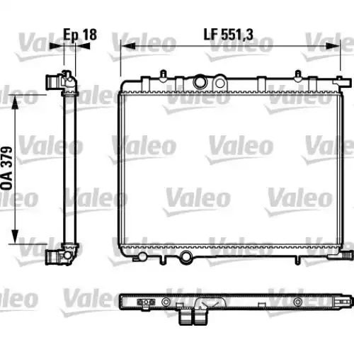 VALEO Motor Su Radyatörü 732887