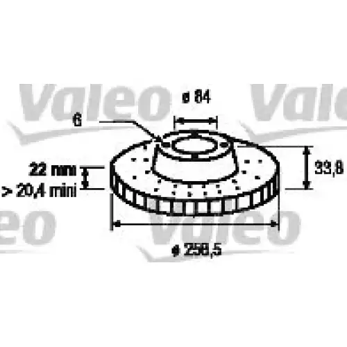 VALEO Ön Fren Diski Havalı 186664