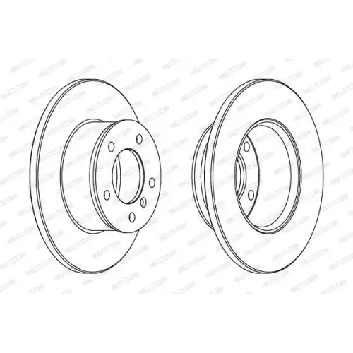 FERODO Ön Fren Diski DDF250