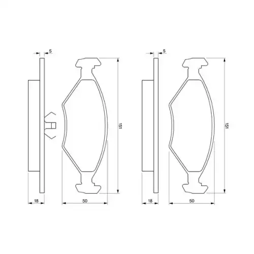 BOSCH Ön Fren Balatası Tk 0986424458