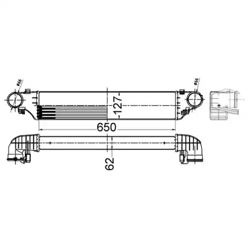 MAHLE Turbo İntercool radyatörü CI505000S