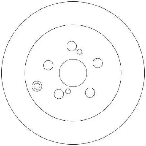 TRW Arka Fren Diski Düz DF4417