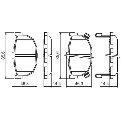 BOSCH Arka Fren Balatası Tk 0986424418