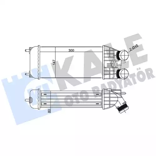 KALE Turbo Radyatörü Intercooler 344600