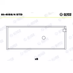 GLYCO Kol Yatak Std 01-4155/4 STD