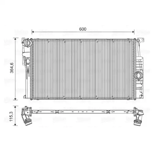 VALEO Motor Su Radyatörü 735451