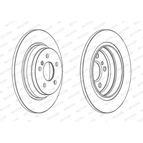 FERODO Arka Fren Diski DDF1770C
