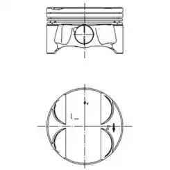 KOLBENSCHMIDT Motor Piston 84.00mm 40085600