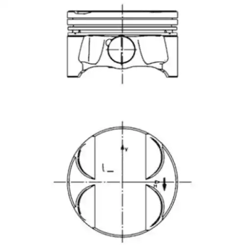 KOLBENSCHMIDT Motor Piston 84.00mm 40085600