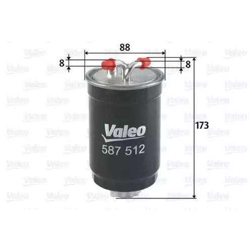 VALEO Yakıt Filtre Mazot 587512