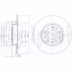 DELPHI Arka Fren Diski Takım 278mm BG3994